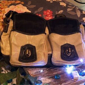 Coach legacy signature brown satchel